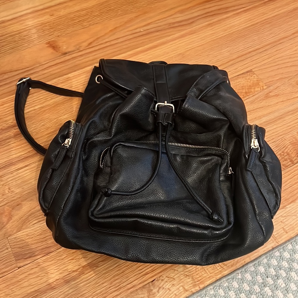 Leather back pack